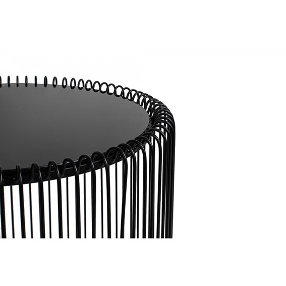 Zestaw Stolików Kawowych WIRE 44cm Czarny