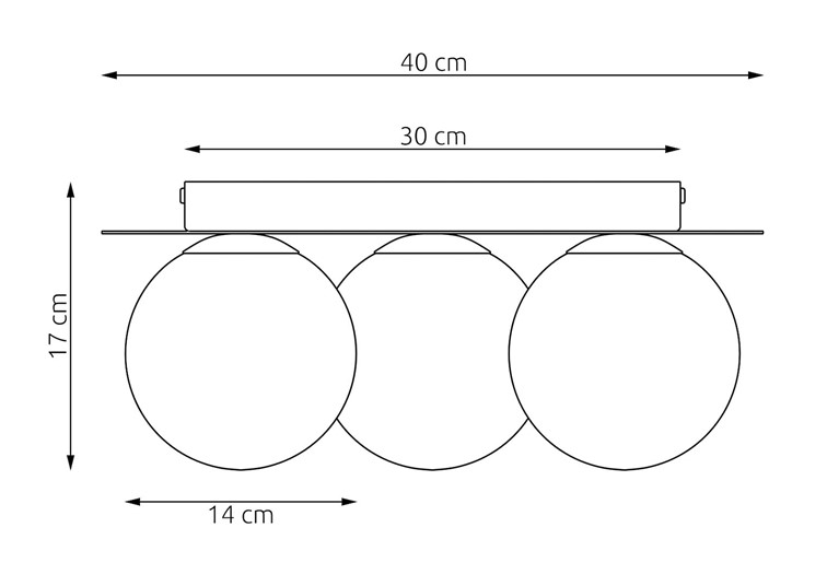 Lampa Sufitowa SOLAR 3 Beżowy/Biały