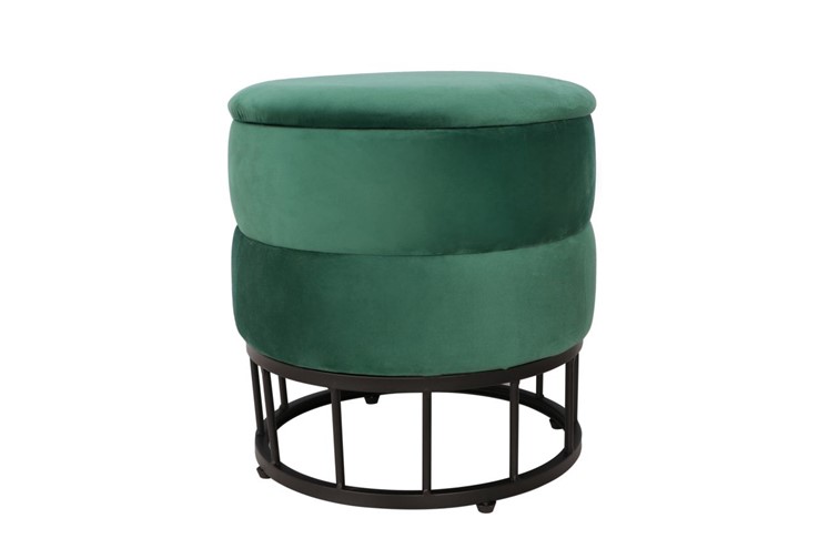 Pufa Velvet P3-FX (B) Zielony/Czarny