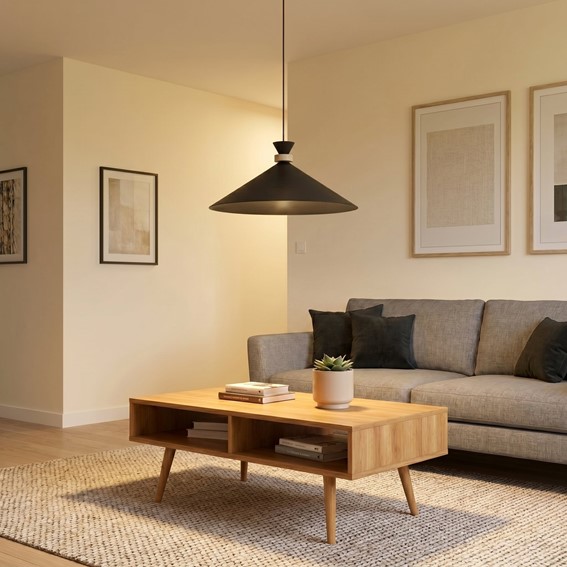 Lampa Wisząca OLIVO 1L Czarny