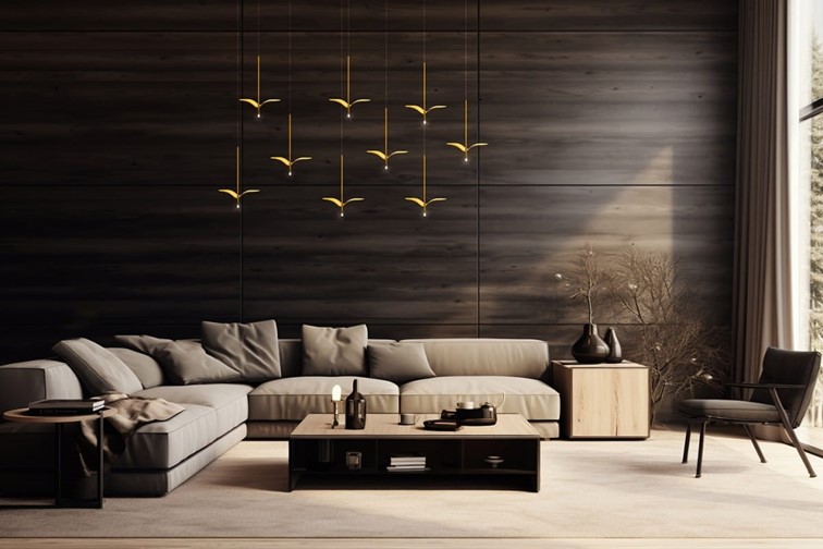 Lampa Wisząca GAVI A Złota