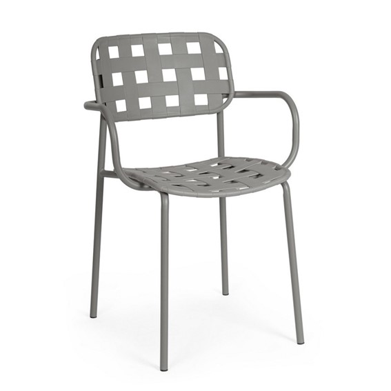 Krzesło Ogrodowe CLOVER ARM Szary