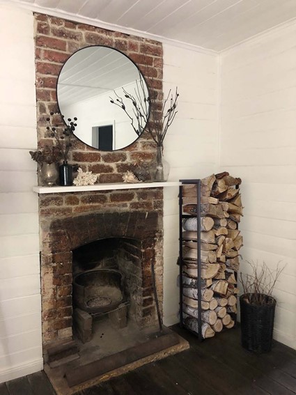 Stojak Na Drewno KAJA HOME KS-13 WOOD M Czarny