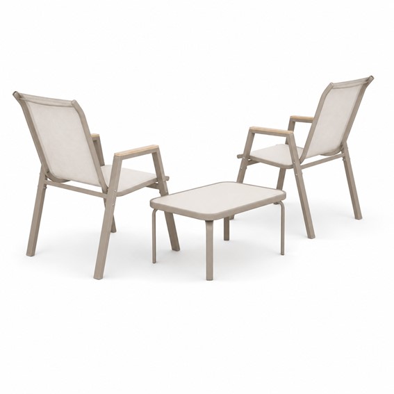 Zestaw Balkonowy NERANO Wood Duo Taupe