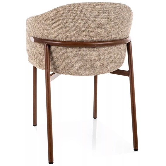 Krzesło OSAKA D Beż/Orzech