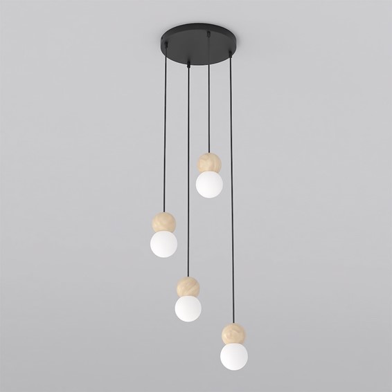 Lampa Wisząca LOOP 4 Czarny