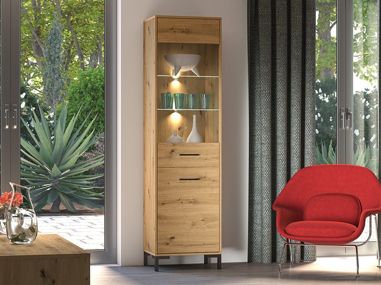 Witryna NEVIO 18 Dąb Artisan