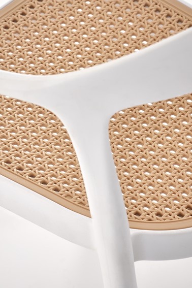 Krzesło K530 Biały/Naturalny