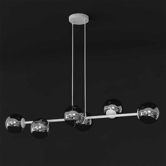 Lampa Wisząca MAGNUS 6 Szary/Grafitowy