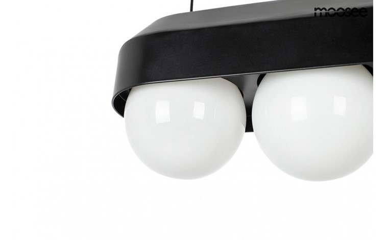 Lampa Wisząca DROPS 3 Czarny/Biały