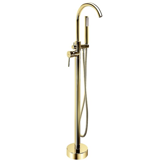 Bateria Wannowa Podłogowa LUNGO Złoty