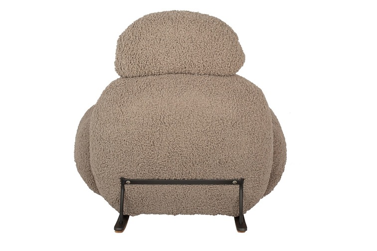 Fotel Bujany Plush Teddy 102x80x91 Ciemny Beżowy
