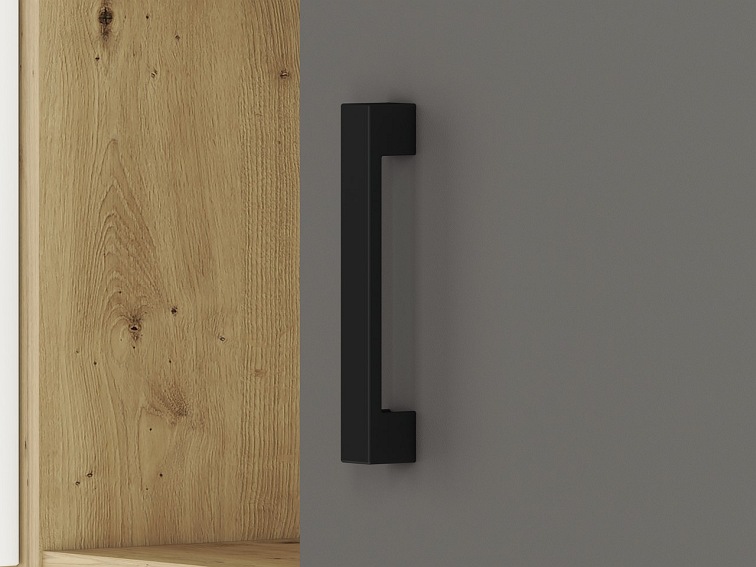 Regał FINI 05 Biały/Szary/Dąb