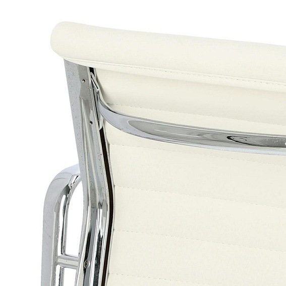 Fotel Biurowy CH1171T 58x59x79-88 Biała Skóra/Chrom