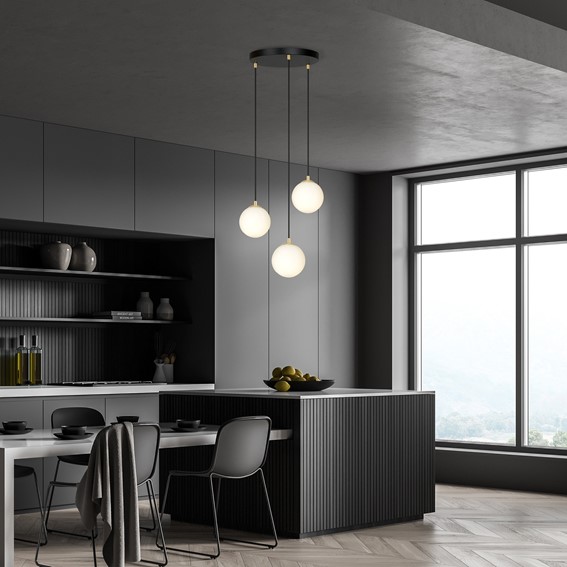Lampa Wisząca ROYAL 3 Czarny