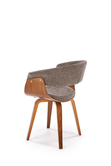 Krzesło K545 Popielaty/Orzechowy