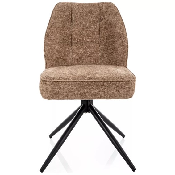 Krzesło JOHN Raven Latte/Czarny Mat