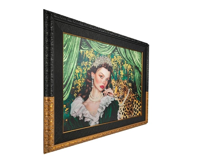 Obraz PEARLS LEOPARD 150x120cm