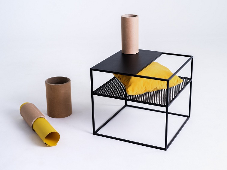 Stół Kawowy Matrix Metal 50x50 Czarny