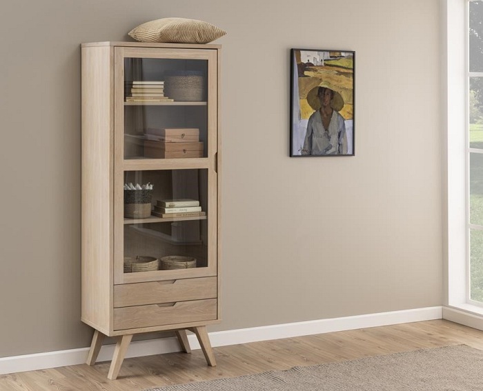 Gablota Wysoka A-Line 42x72x190 Dąb Bielony