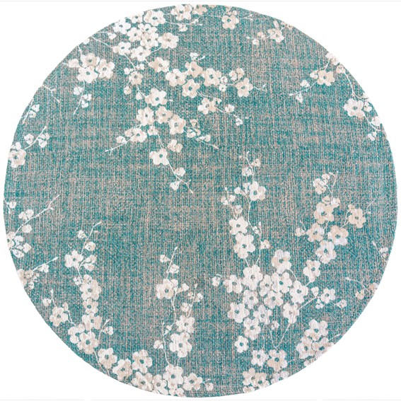 Dywan SAKURA LAKE BLUE ROUND 9850 Fi240cm Niebieski