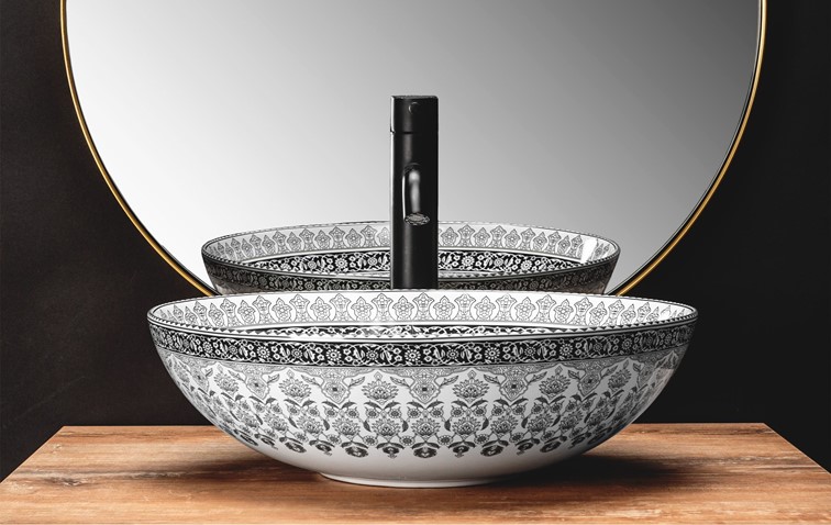 Umywalka Nablatowa ARTE Ciemnoszary