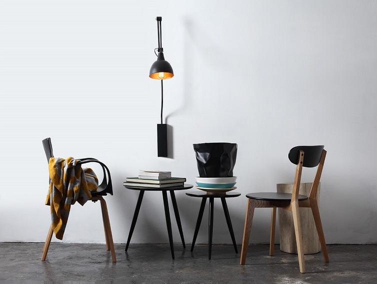 Lampa ścienna COBEN WALL – czarny