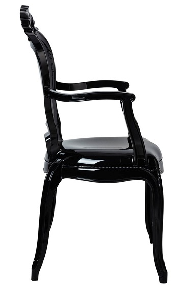 Krzesło KING ARM Czarny/Poliwęglan