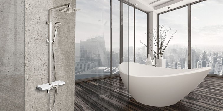 Zestaw Natryskowy LUCAS Chrom