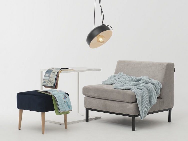 Lampa wisząca POPO FLAT L 1 – czarny