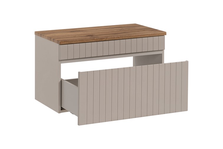 Zestaw Szafka pod Umywalkę z Blatem ICC B 80cm Kaszmirowy