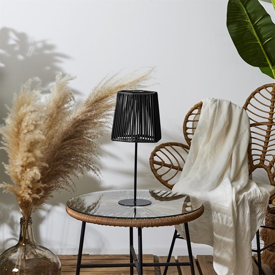 Lampa stołowa MERRILL Solarna Czarny