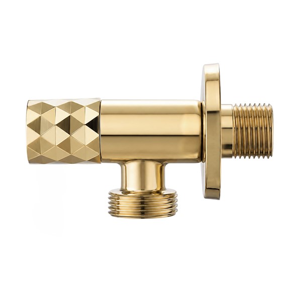 Zawór Kątowy DIAMOND 03 1/2" x 3/4" Złoty