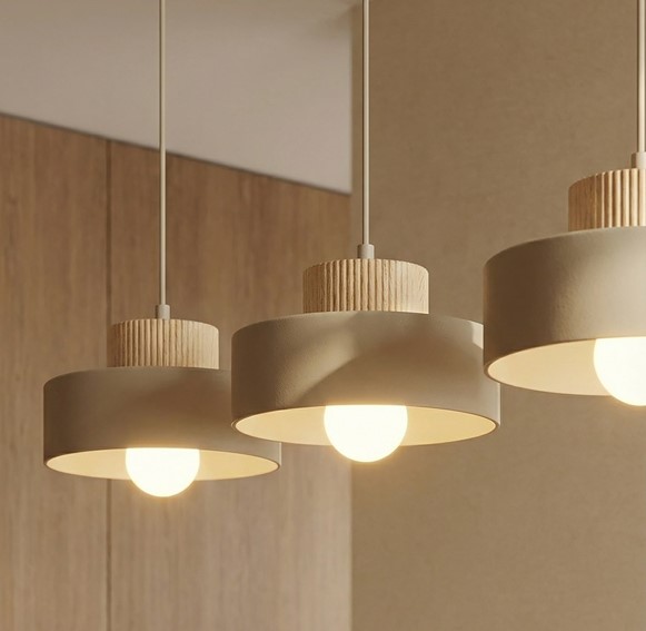 Lampa Wisząca KIVI 3 Beżowy