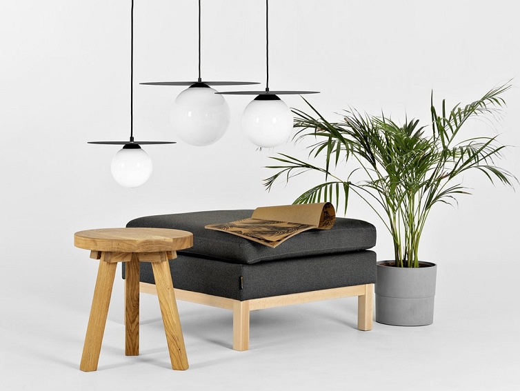 Lampa wisząca SKIVA BALL S – czarny