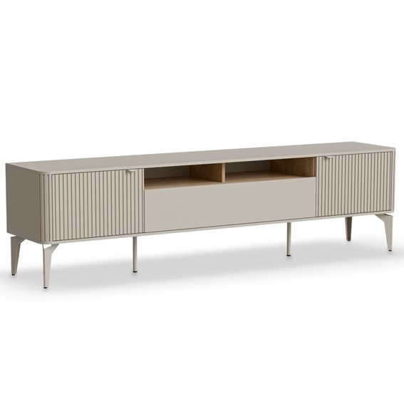 Stolik RTV BELUCI RTV-2 200 cm Kaszmir/Dąb Cremona