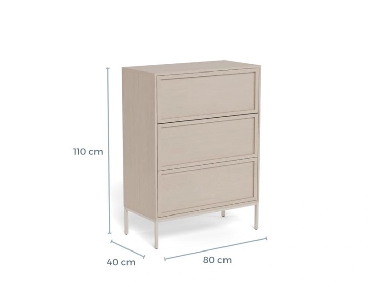 Komoda PALMDALE z Szufladami Szary