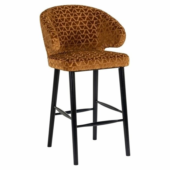 Krzesło Barowe INDIGO GOLD 78cm Pomarańczowy