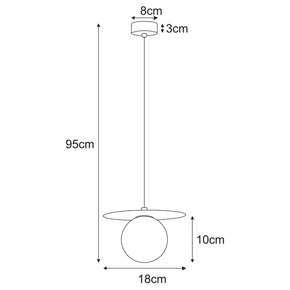 Lampa Wisząca ROBIN K-5430 Biały