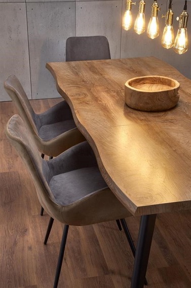 Stół Rozkładany DICKSON (120x180)x80 Naturalny/Czarny