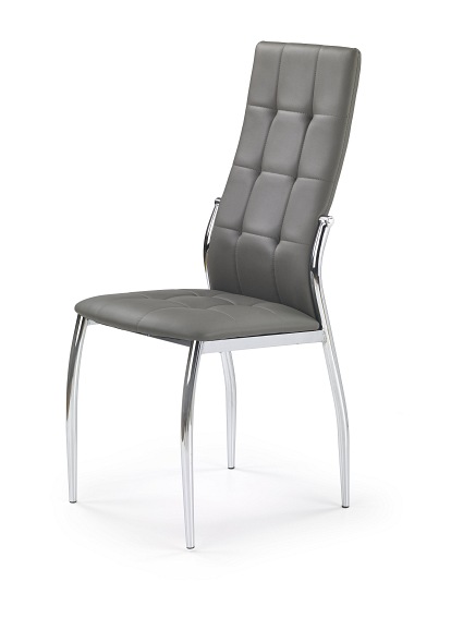 Krzesło K209 Chrom/Popiel Ekoskóra