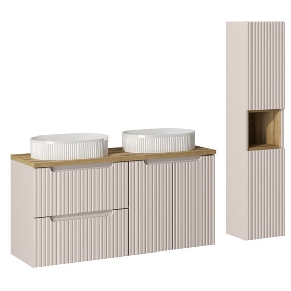 Zestaw Meblowy BEYOND 120cm Dąb Coast Evoke/Kaszmirowy Mat