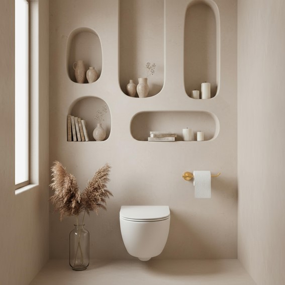 Uchwyt na Papier Toaletowy TOMI 5809 Złoty Szczotkowana