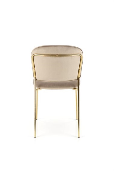 Krzesło K499 Złoty/Beżowy