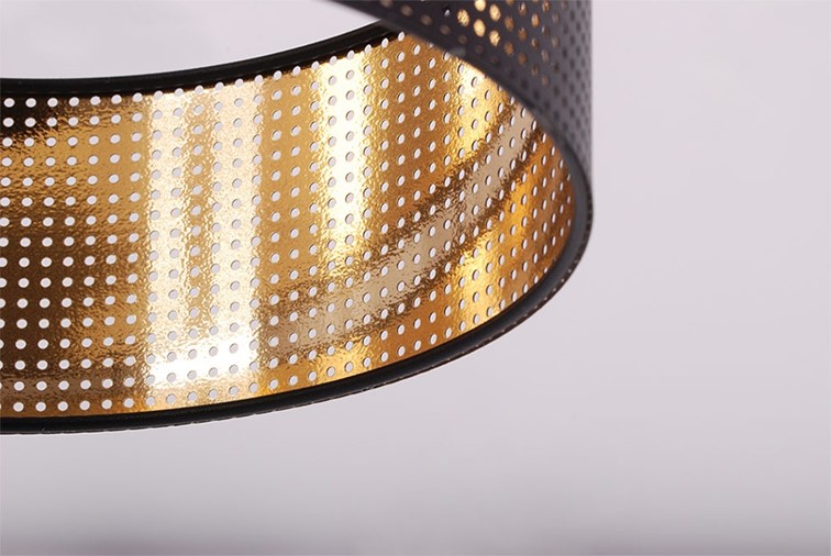 Lampa Wisząca ZIMBO K-5220 Czarny/Złoty