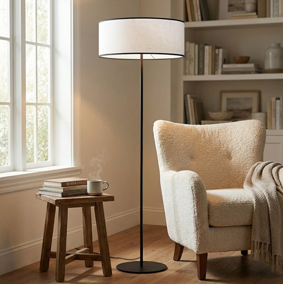 Lampa Podłogowa ECO LP1 Czarny/Szary