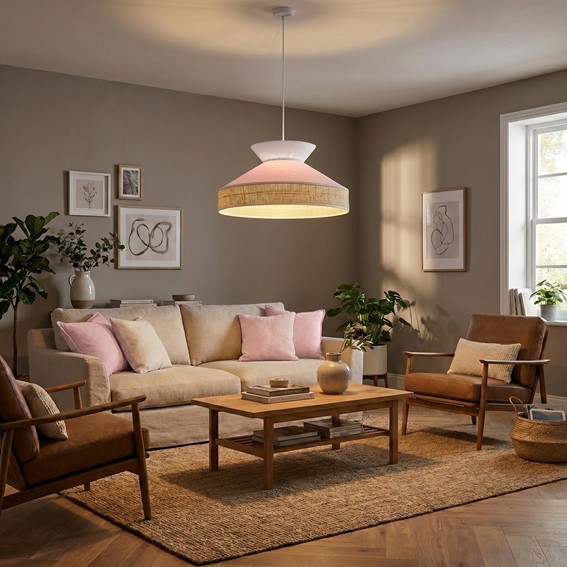 Lampa Wisząca SIESTA 1 Różowy