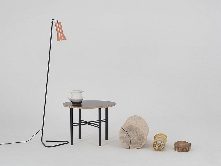 Stolik Kawowy PENTO 60 Czarny/Naturalny