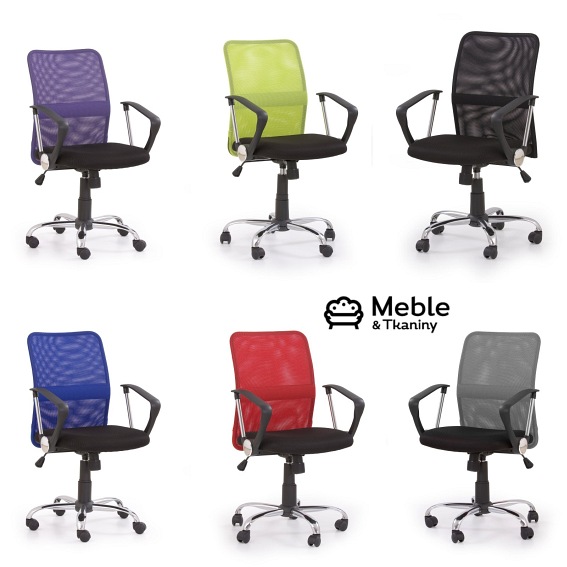 TONY fotel pracowniczy czarny