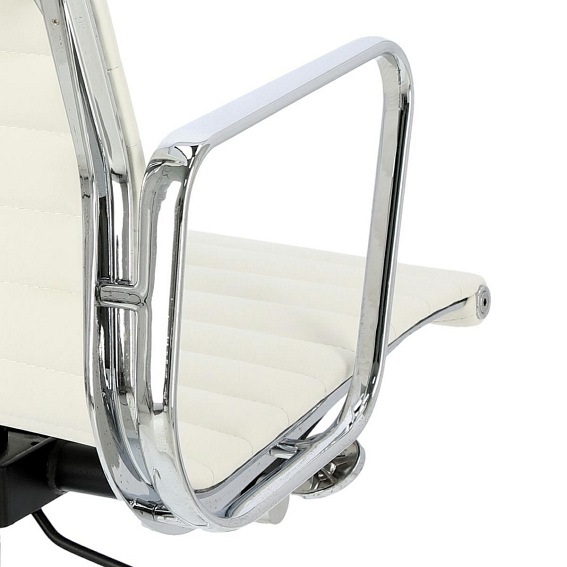 Fotel Biurowy CH1171T 58x59x79-88 Biała Skóra/Chrom